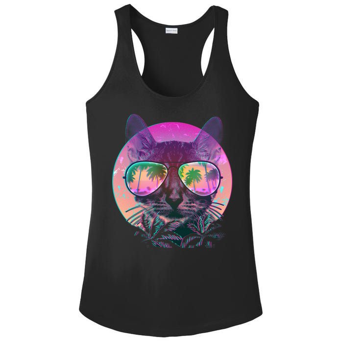 Cool Tropical Shade Cat Ladies PosiCharge Competitor Racerback Tank