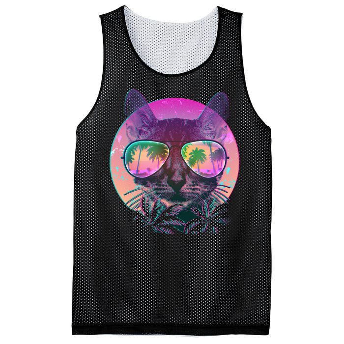 Cool Tropical Shade Cat Mesh Reversible Basketball Jersey Tank