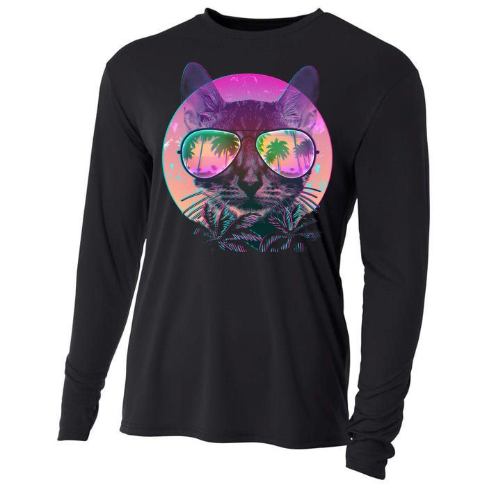 Cool Tropical Shade Cat Cooling Performance Long Sleeve Crew