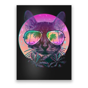 Cool Tropical Shade Cat Poster