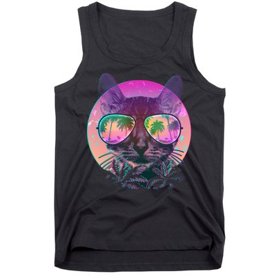 Cool Tropical Shade Cat Tank Top