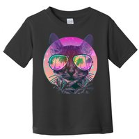 Cool Tropical Shade Cat Toddler T-Shirt