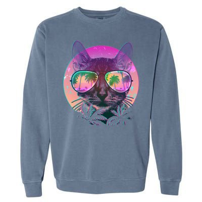 Cool Tropical Shade Cat Garment-Dyed Sweatshirt