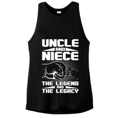 Cool Uncle And Niece The Legend And The Legacy Ladies PosiCharge Tri-Blend Wicking Tank