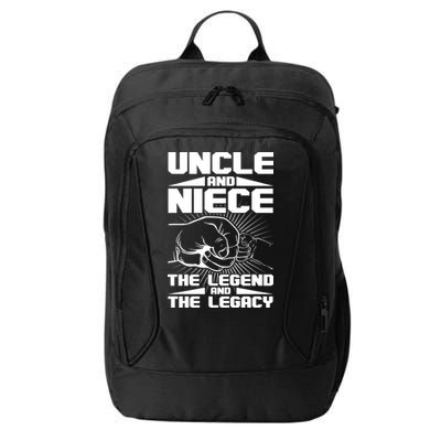 Cool Uncle And Niece The Legend And The Legacy City Backpack