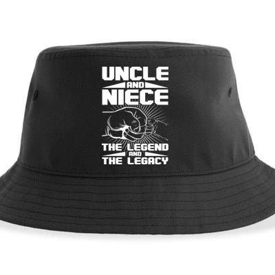 Cool Uncle And Niece The Legend And The Legacy Sustainable Bucket Hat