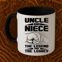 Cool Uncle And Niece The Legend And The Legacy Mug