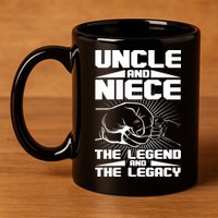 Cool Uncle And Niece The Legend And The Legacy 11oz C Handle Ceramic Mug