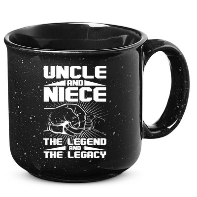 Cool Uncle And Niece The Legend And The Legacy 15oz Campfire Ceramic Mug
