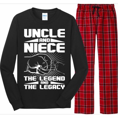 Cool Uncle And Niece The Legend And The Legacy Long Sleeve Pajama Set