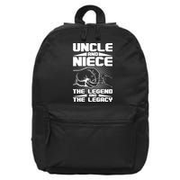 Cool Uncle And Niece The Legend And The Legacy 16 in Basic Backpack
