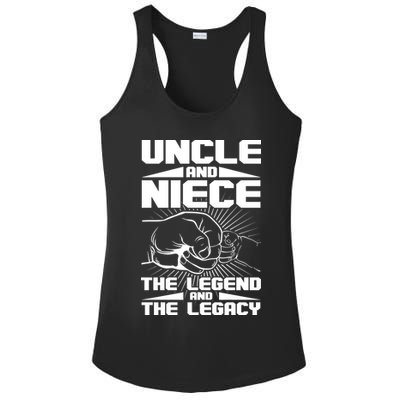 Cool Uncle And Niece The Legend And The Legacy Ladies PosiCharge Competitor Racerback Tank