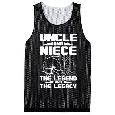 Cool Uncle And Niece The Legend And The Legacy Mesh Reversible Basketball Jersey Tank