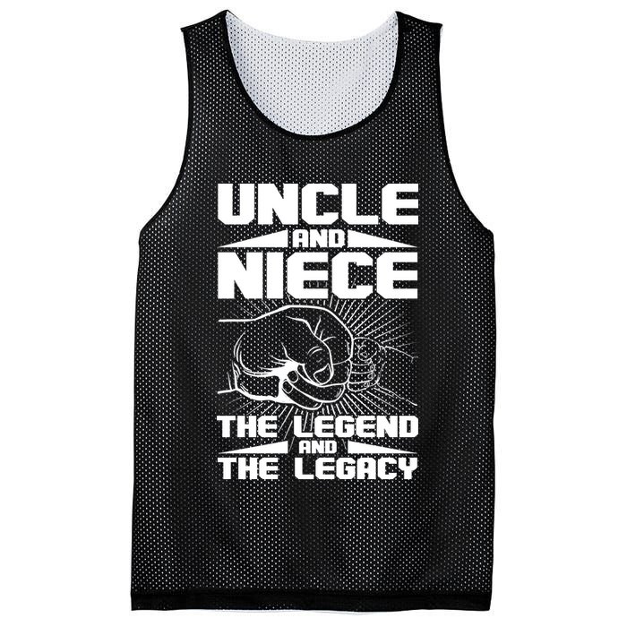 Cool Uncle And Niece The Legend And The Legacy Mesh Reversible Basketball Jersey Tank