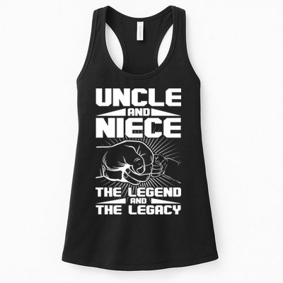 Cool Uncle And Niece The Legend And The Legacy Womens Tank Top