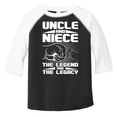 Cool Uncle And Niece The Legend And The Legacy Toddler Fine Jersey T-Shirt