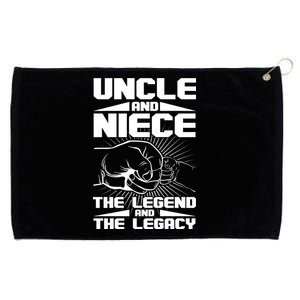 Cool Uncle And Niece The Legend And The Legacy Grommeted Golf Towel