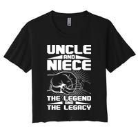 Cool Uncle And Niece The Legend And The Legacy Crop Top