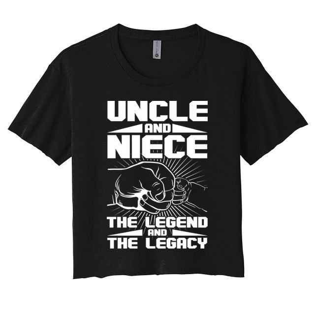 Cool Uncle And Niece The Legend And The Legacy Crop Top