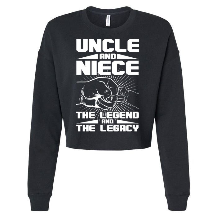 Cool Uncle And Niece The Legend And The Legacy Cropped Pullover Crew