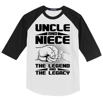Cool Uncle And Niece The Legend And The Legacy Kids Colorblock Raglan Jersey