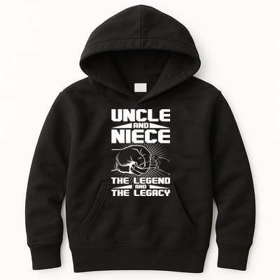 Cool Uncle And Niece The Legend And The Legacy Kids Hoodie