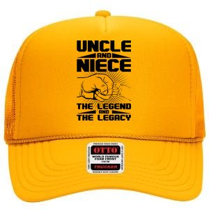 Cool Uncle And Niece The Legend And The Legacy High Crown Mesh Back Trucker Hat