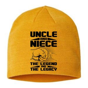 Cool Uncle And Niece The Legend And The Legacy Sustainable Beanie