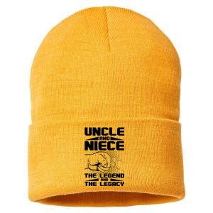 Cool Uncle And Niece The Legend And The Legacy Sustainable Knit Beanie