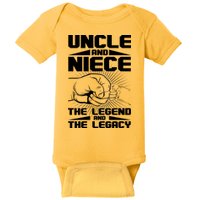 Cool Uncle And Niece The Legend And The Legacy Baby Bodysuit