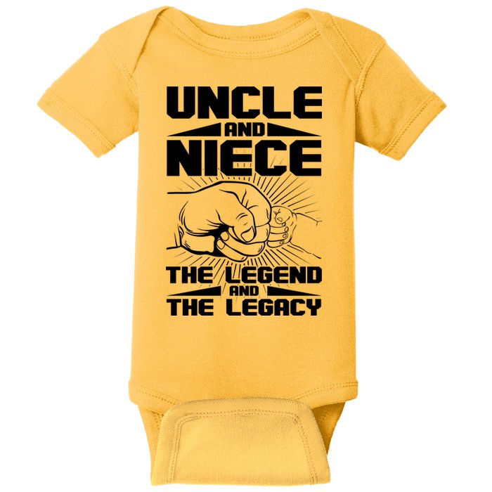 Cool Uncle And Niece The Legend And The Legacy Baby Bodysuit
