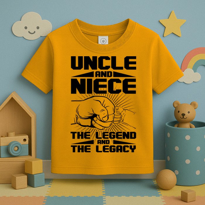Cool Uncle And Niece The Legend And The Legacy Toddler T-Shirt