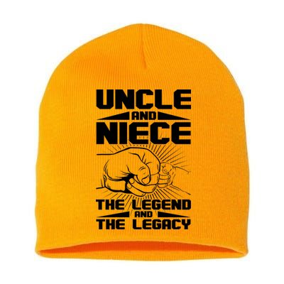 Cool Uncle And Niece The Legend And The Legacy Short Acrylic Beanie