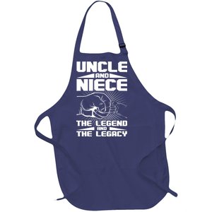 Cool Uncle And Niece The Legend And The Legacy Full-Length Apron With Pockets