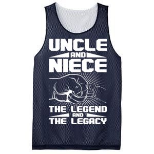 Cool Uncle And Niece The Legend And The Legacy Mesh Reversible Basketball Jersey Tank