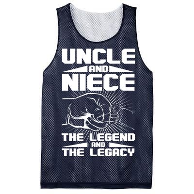 Cool Uncle And Niece The Legend And The Legacy Mesh Reversible Basketball Jersey Tank