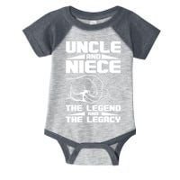 Cool Uncle And Niece The Legend And The Legacy Infant Baby Jersey Bodysuit