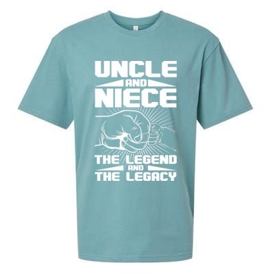 Cool Uncle And Niece The Legend And The Legacy Sueded Cloud Jersey T-Shirt
