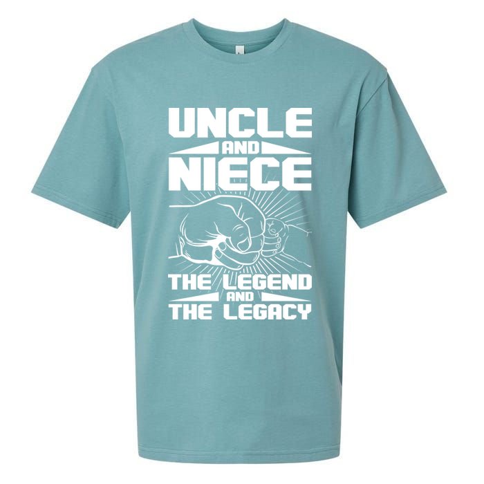 Cool Uncle And Niece The Legend And The Legacy Sueded Cloud Jersey T-Shirt