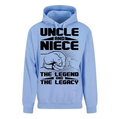 Cool Uncle And Niece The Legend And The Legacy Unisex Surf Hoodie