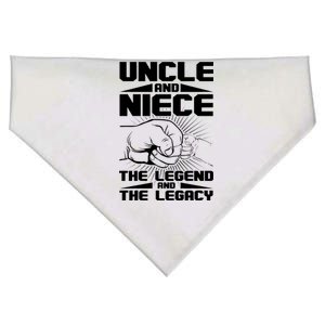 Cool Uncle And Niece The Legend And The Legacy USA-Made Doggie Bandana