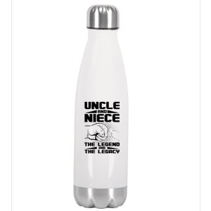 Cool Uncle And Niece The Legend And The Legacy Stainless Steel Insulated Water Bottle