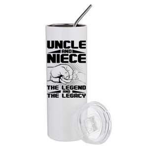 Cool Uncle And Niece The Legend And The Legacy Stainless Steel Tumbler