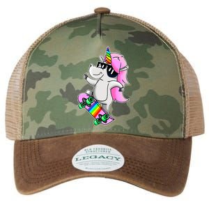 Cool Unicorn Skating Legacy Tie Dye Trucker Hat