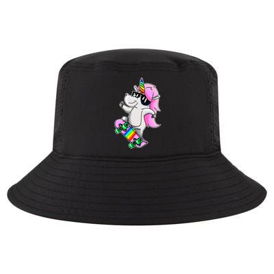 Cool Unicorn Skating Cool Comfort Performance Bucket Hat