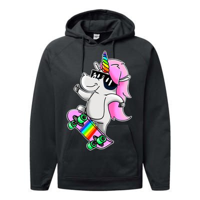 Cool Unicorn Skating Performance Fleece Hoodie