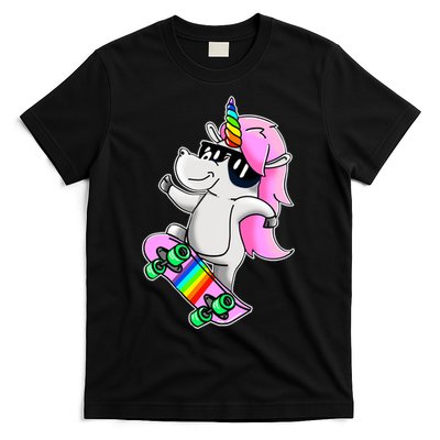 Cool Unicorn Skating T-Shirt