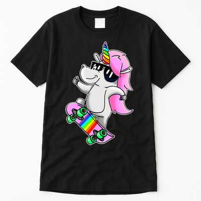 Cool Unicorn Skating Tall T-Shirt