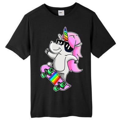 Cool Unicorn Skating Tall Fusion ChromaSoft Performance T-Shirt