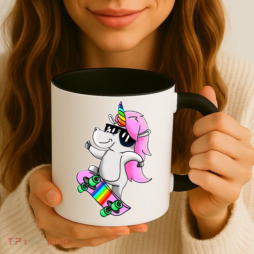 Cool Unicorn Skating Mug